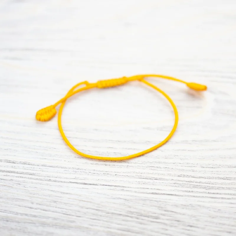 Women’s gold bracelet-Yellow String Bracelet