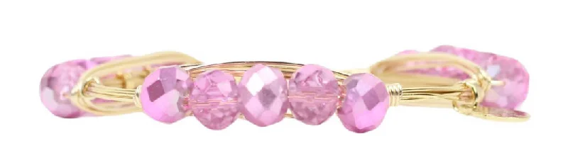 Women’s colorful bracelet-The Orchid Bangle Bracelet