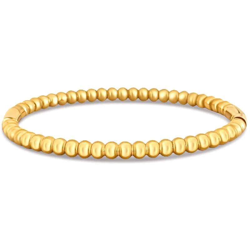 Women’s engraved gold bangle-Scarlett Beaded Bangle Bracelet