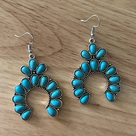 Women’s stud earrings-Esther Turquoise earrings