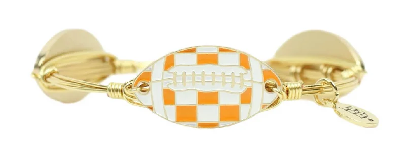 Women’s modern gold bracelet-The Football Bangle Bracelet - TN