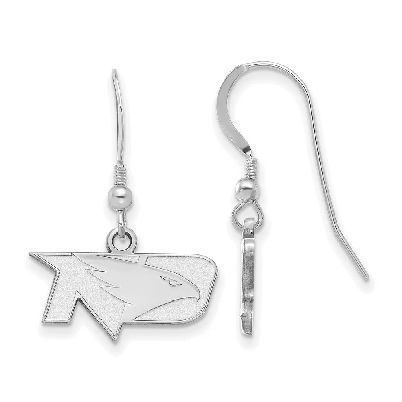 Women’s luxury hoop earrings-Sterling Silver Univ. of North Dakota XS (Tiny) Dangle Earrings