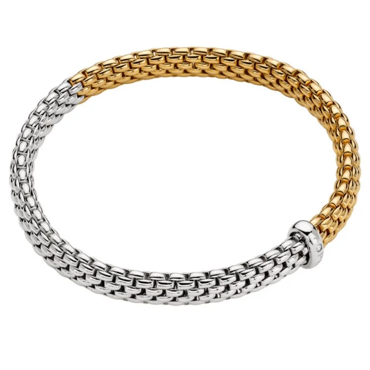 Women’s chunky bracelet-VENDÔME Two-Tone Bracelet