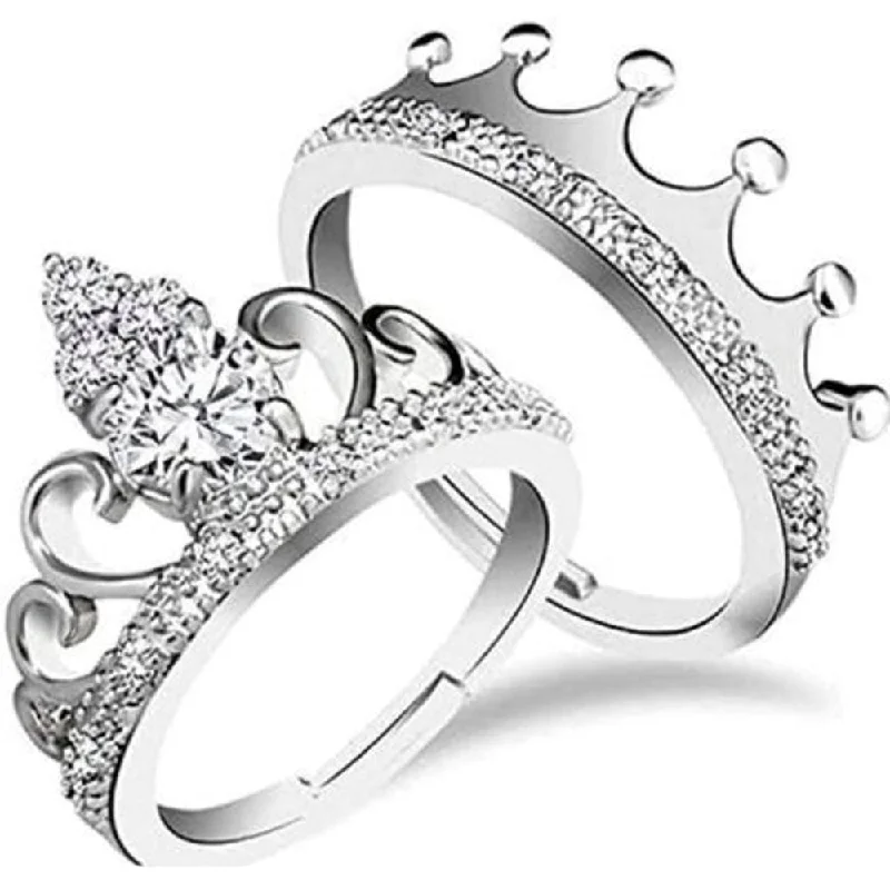 Women’s promise ring-Martina Jewels  Silver Plated Adjustable Ring