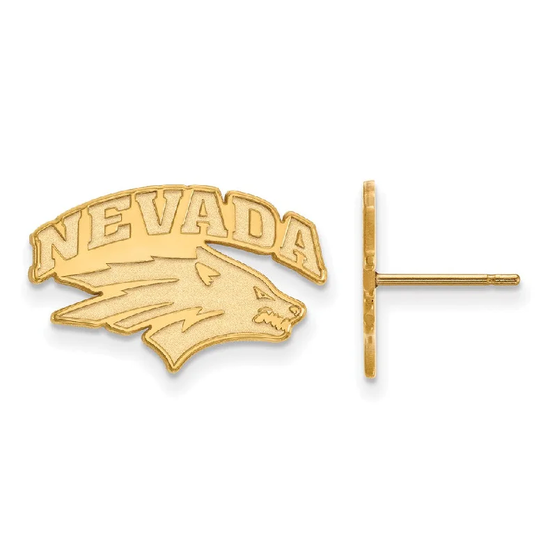 Women’s elegant earrings-14k Yellow Gold University of Nevada Small Post Earrings