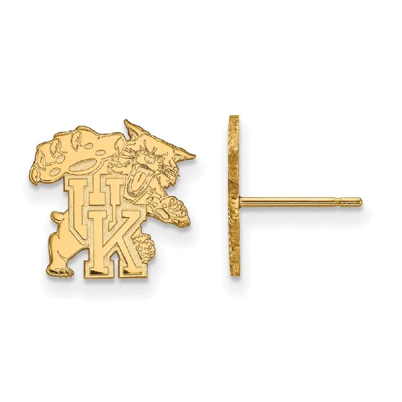 Women’s celestial earrings-14k Gold Plated Silver University of Kentucky Small Post Earrings