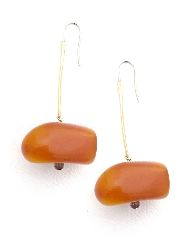 Women’s multi-colored earrings-Amber Drop Earrings