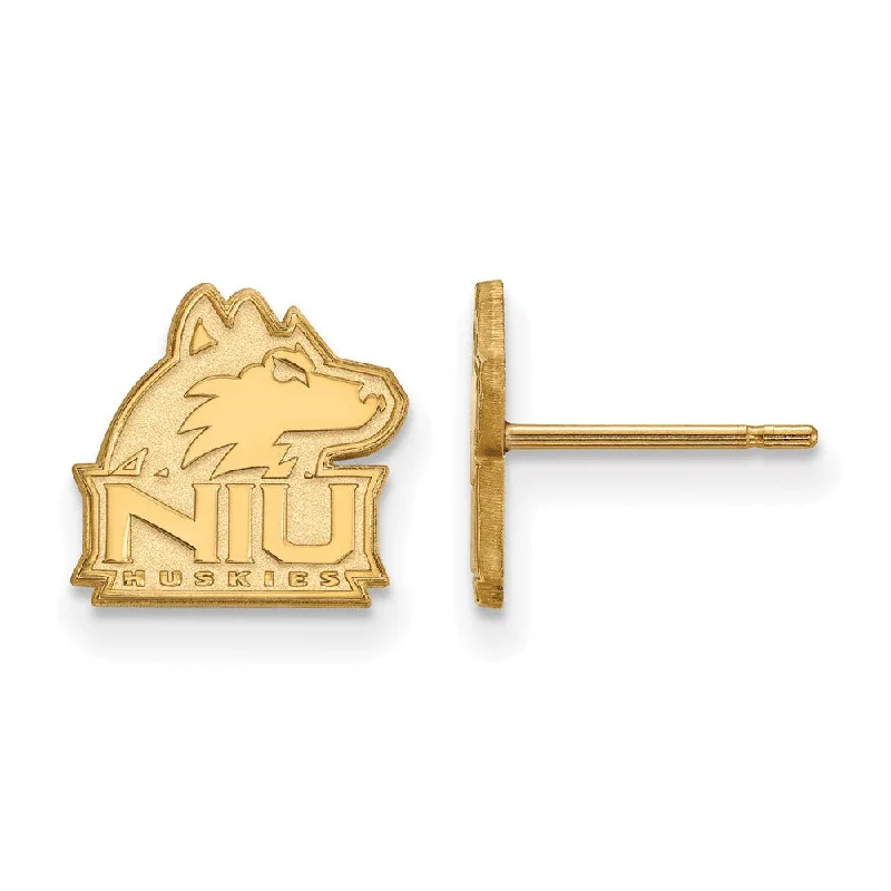 Women’s sparkling earrings-14k Yellow Gold Northern Illinois University XS (Tiny) Post Earrings