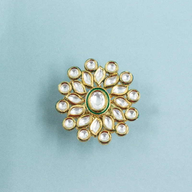 Women’s pearl ring-Nipura Kundan Kuntika Ring