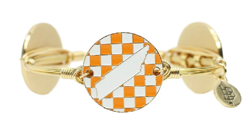 Women’s chunky gold bracelet-The State Pride Bangle Bracelet - Tennessee