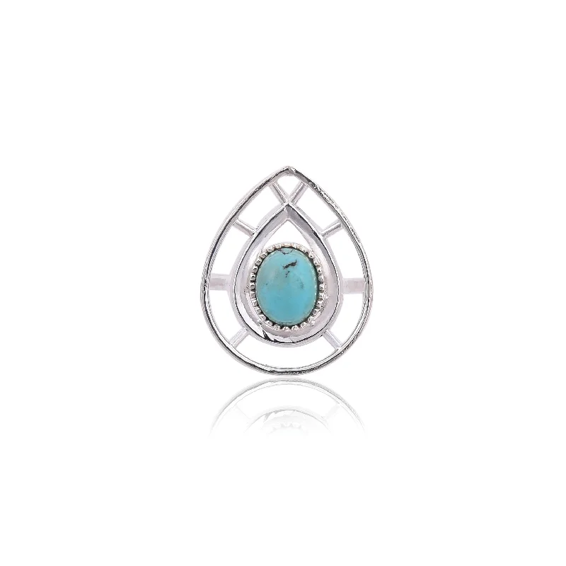 Women’s delicate ring-Silver Mountain 925 Sterling Silver Turquoise Ring