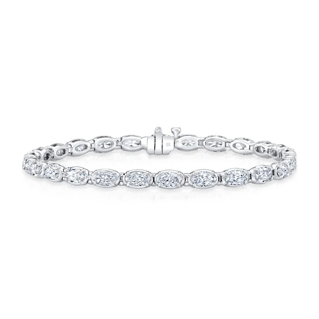 Women’s engraved bracelet-Moval Diamond Tennis Bracelet