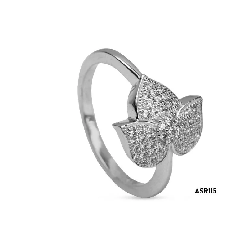 Women’s double stone ring-Ashtahnika 925 Sterling Silver Ring