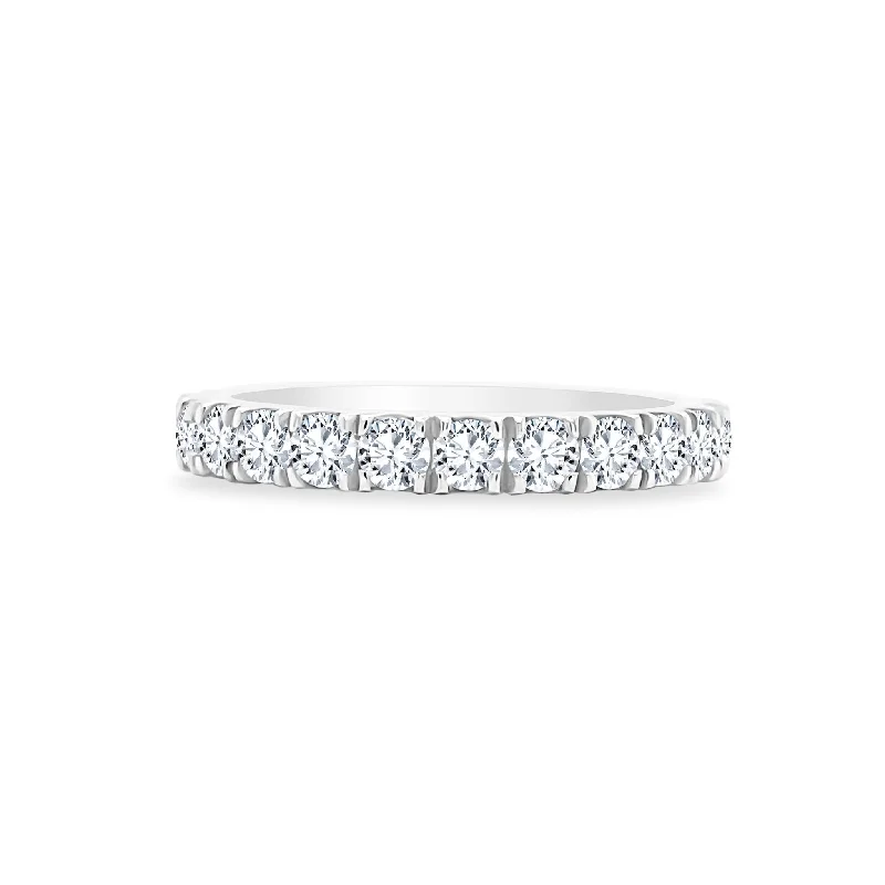 Women’s platinum wedding ring-4 U Prong Band