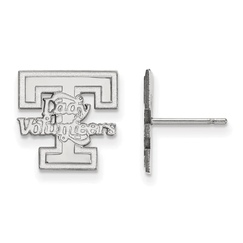 Women’s classic earrings-10k White Gold University of Tennessee Small Post Earrings