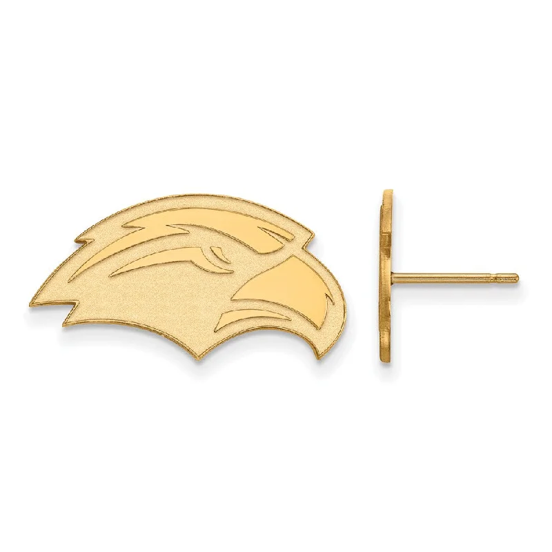 Women’s wedding stud earrings-14k Yellow Gold University of Southern Miss Small Post Earrings