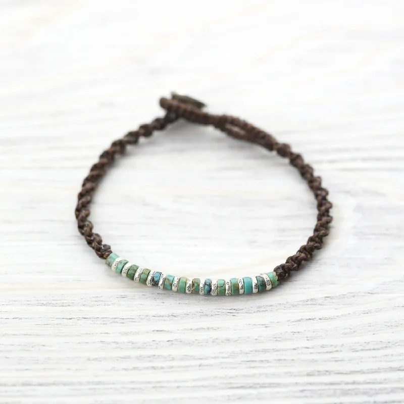 Women’s chic bracelet-Awakened Alignment True Turquoise Bracelet