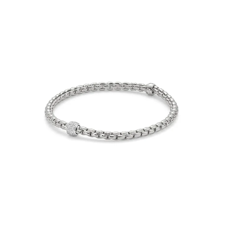 Women’s birthstone bracelet-EKA Tiny Bracelet - 733BPAVEM