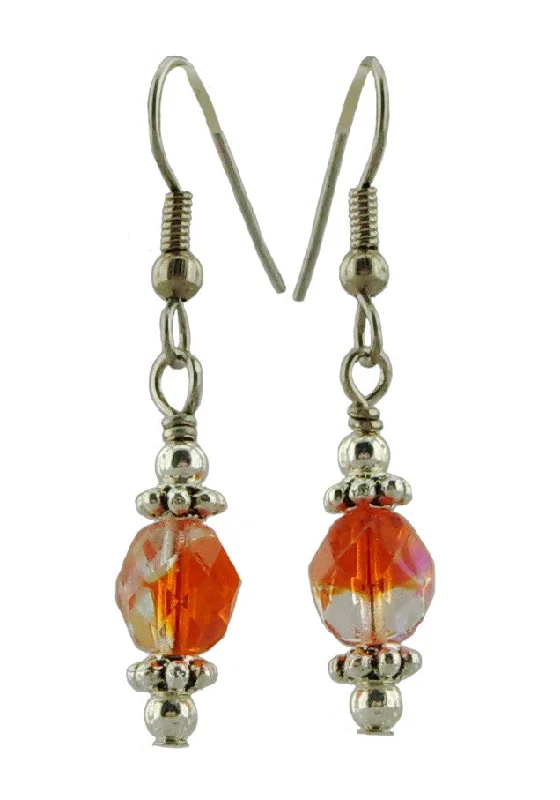 Women’s star-shaped earrings-Orange Drop Earrings