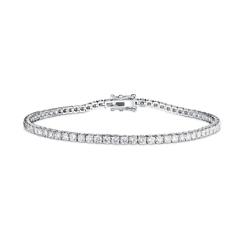 Women’s trendy bracelet-Diamond Line Bracelet (2.92ctw)