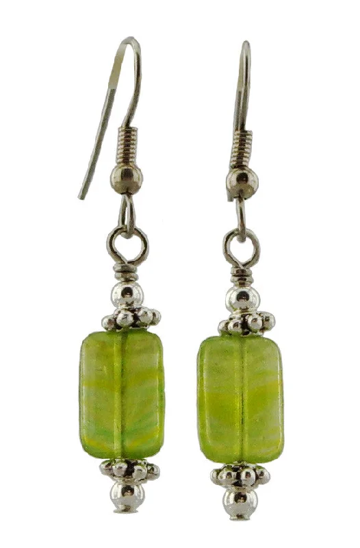 Women’s luxury diamond earrings-Spring Green Earrings