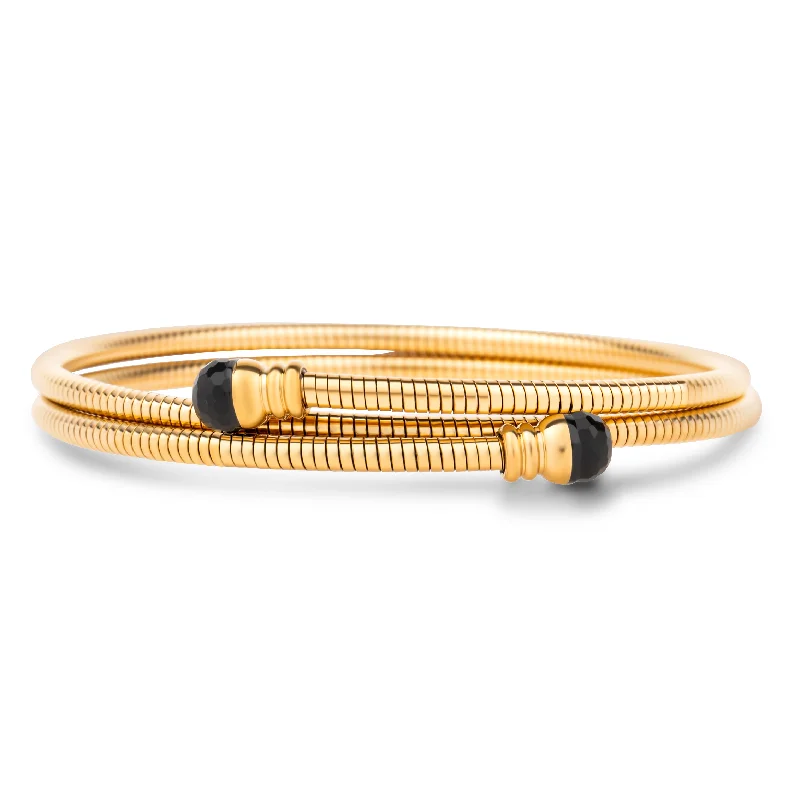 Women’s layered bracelet-Jamelia Coil Wrap Bracelet