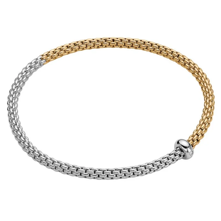 Women’s unique bracelet-Prima Two-Tone Bracelet