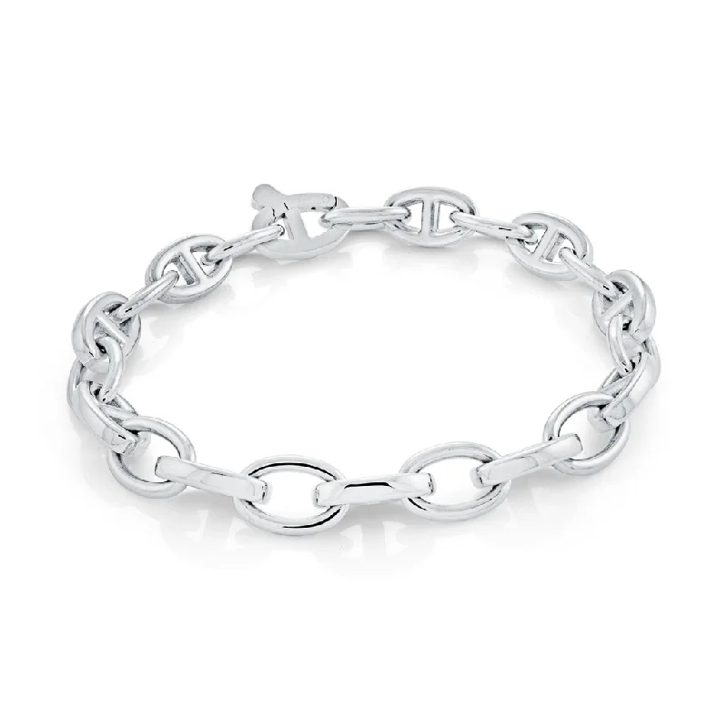 Women’s stackable bracelet-Stainless Steel Mariner Link Men's Bracelet