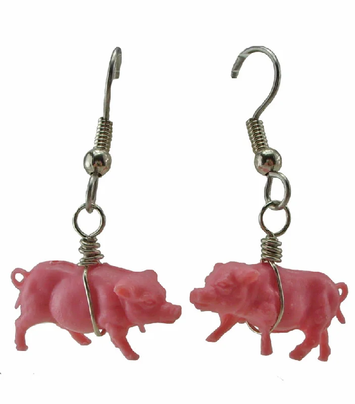 Women’s affordable earrings-Small Pig Earrings